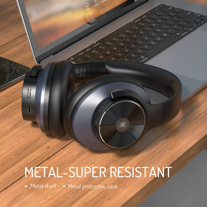 Oneodio A-serie - Bluetooth 5.0 actieve ruisonderdrukkende draadloze hoofdtelefoon - Ingebouwde microfoon, Type C oplaad- en draagtas