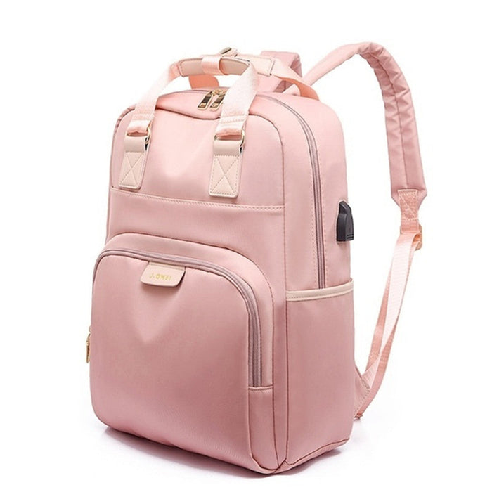 Laptoptas Canvas - Multifunctionele rugzak, handtas en campusschooltas - Ontworpen voor trendy en stijlvolle vrouwen
