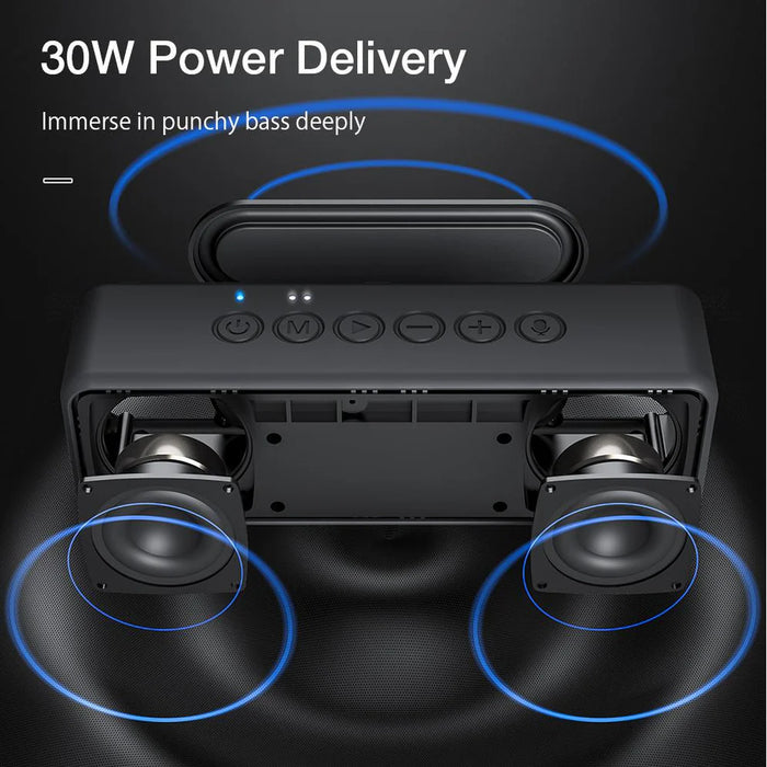 XDOBO® X-serie draadloze Bluetooth-luidspreker - 30W-luidspreker met grote batterij voor langdurig buiten- en waterdicht gebruik
