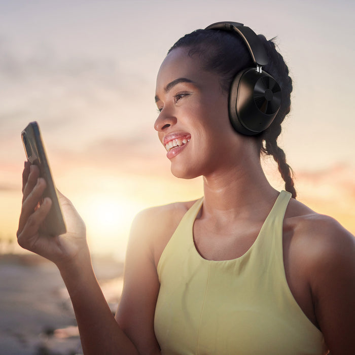 Focus A5 ANC støjreducerende hovedtelefoner fra Oneodio - Bluetooth 5.4 trådløse hovedtelefoner med -45dB Hybrid Active Noise Cancelling Over-Ear Headset, ENC Mic, Hi-Res LDAC - Perfekt til støjreduktionsbehov i lydoplevelser af høj kvalitet