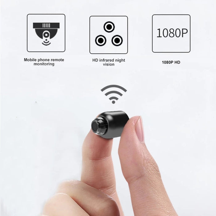 Mini Wifi-camera 1080P - Draadloze bewakingsbeveiliging met nachtzicht, bewegingsdetectie, 160 graden audio-opname, Google Play-compatibel - Perfect voor babybewaking en IP-cambehoeften