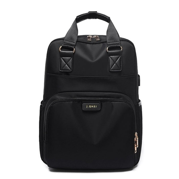 Laptoptas Canvas - Multifunctionele rugzak, handtas en campusschooltas - Ontworpen voor trendy en stijlvolle vrouwen