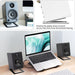 Desktop Speaker Stand — Carbon steel with shock-absorbing base