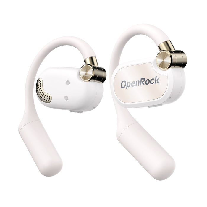 OneOdio OpenRock X - Echte draadloze hoofdtelefoon met open oor Sportoordopjes, Bluetooth 5.3, krachtige bas, 4 microfoon ENC, verbeterde verstelbare siliconen oorhaken, 48 uur speeltijd, zweetbestendig, slimme app, compatibel met iPhone en Android