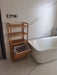 3/4-Tier Bamboo Laundry Hamper & Bathroom Rack with Pull-Out Shelves
