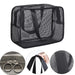 Dual‑Zip Mesh Toiletries Bag — Shower Caddy, Large Capacity (S & M)