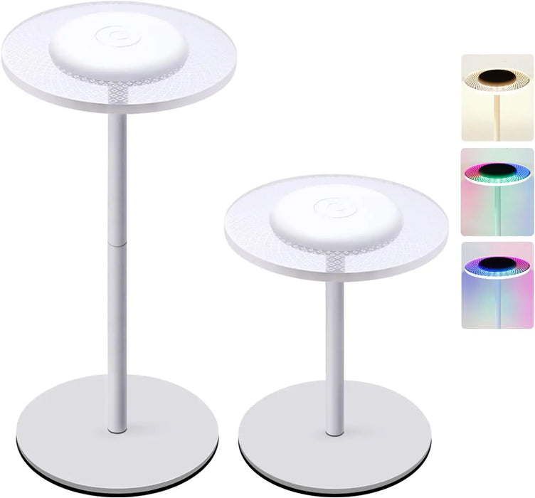 RGB Kleurveranderende Draadloze Tafellamp - Touch Control, DIY Dimbare Bureauverlichting - Perfect voor Diner, Patio, Slaapkamerinstellingen