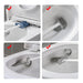 Silicone Soft‑Bristle Wall‑Mounted Toilet Brush with ABS Handle