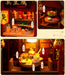 Retro Street-Food Book Nook DIY Wooden Miniature Kit — Shelf Insert