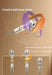 Adjustable 360° Swivel Book Stand – Foldable Cookbook & Music Score Holder, 35cm