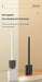 Mini Silicone Toilet Brush with Anti‑Drip Base — Flexible Soft Bristles, Quick‑Dry Holder