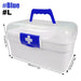 2-Tier Plastic Medicine Box with Handle — Large Capacity First‑Aid Organiser