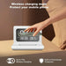 15W Qi Wireless Charger Stand with Alarm Clock & Thermometer (USB-C)