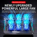 Q3 Six-Fan Adjustable Laptop Cooler — Silent Air-Cooled Stand for 10–17-inch Laptops