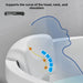 Spa Neck Bath Pillow with Suction Cups — Waterproof Polyurethane Headrest