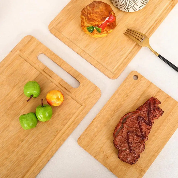 Thick Solid Wood Double‑Sided Rectangular Cutting Board – S, M & L