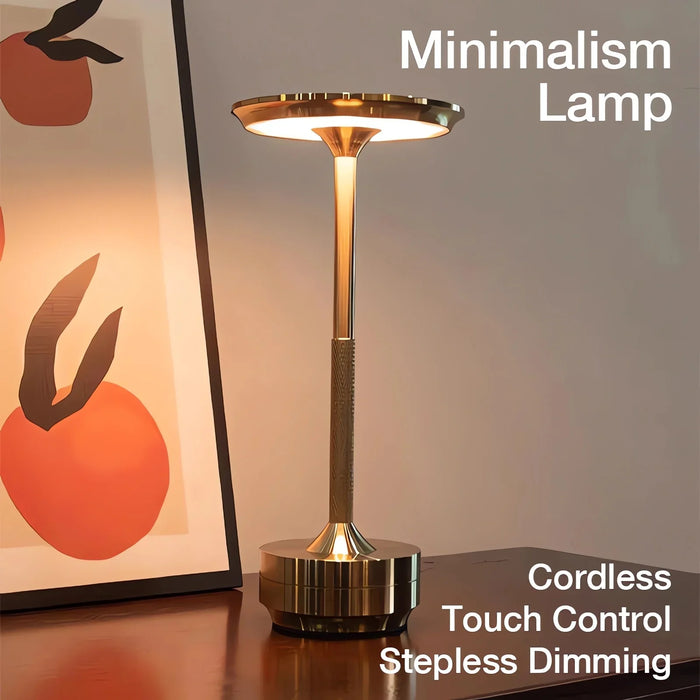 Draadloze moderne Aura tafellamp - Draadloze tafellamp met aanraakbediening en modern Scandinavisch design