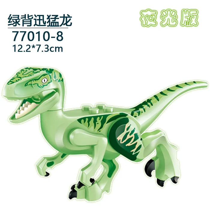 Tyrannosaurus Rex Building Block Figure — Jurassic Dinosaur Brick Toy (LEGO-compatible, 1pc)