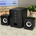 2.1 USB-Powered PC Speaker Set with Subwoofer — Compact Stereo for Laptop, Phone & TV