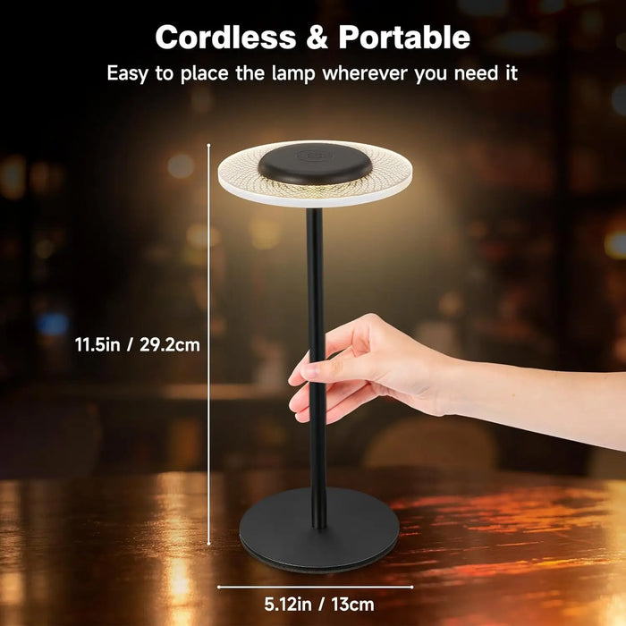 RGB Kleurveranderende Draadloze Tafellamp - Touch Control, DIY Dimbare Bureauverlichting - Perfect voor Diner, Patio, Slaapkamerinstellingen