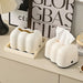 Cloud Tissue Box Holder — Wall-Mount Napkin & Paper Towel Organiser, Cream (PP)