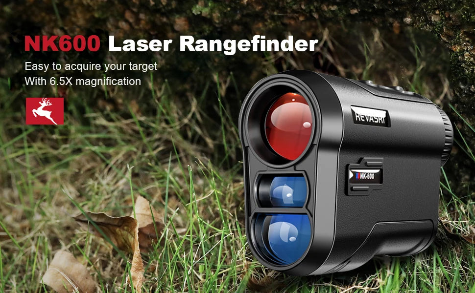 Rechargeable Golf Laser Rangefinder — 6.5×, 5–600m or 5–1000m, Type‑C