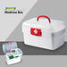 2-Tier Plastic Medicine Box with Handle — Large Capacity First‑Aid Organiser