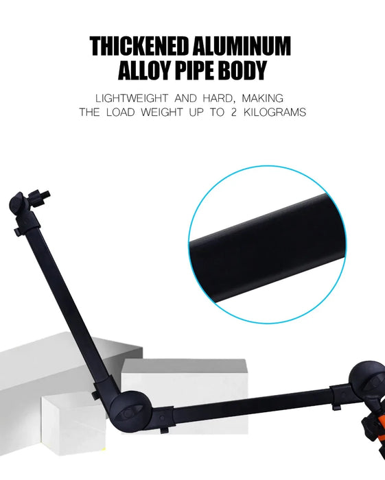 Desk-mounted Microphone Boom Arm – Heavy-duty Aluminium, 360° Rotation