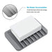 Silicone Self-Draining Soap Dish — Anti-Slip Soap Holder (11.5×8×1cm)