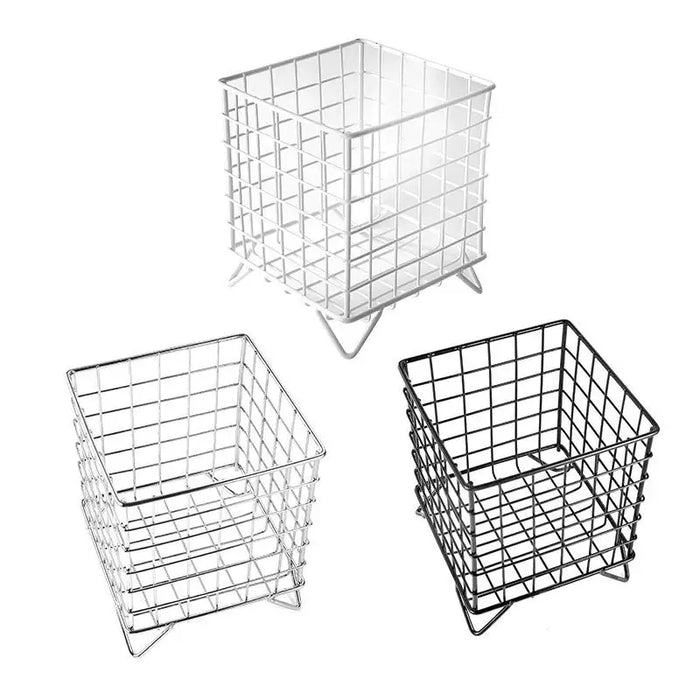 Square Coffee Pod Holder — Large Capacity Iron Capsule Storage