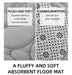 Three‑Piece Stone‑Pattern Microfibre Bathroom Mat Set — Water‑Absorbent & Non‑Slip