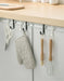 S-shaped Metal Over-Cabinet Door Hooks — Multi-purpose Kitchen & Bathroom Storage