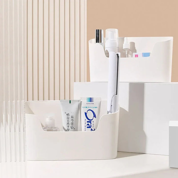 Adhesive Wall-Mounted Storage Rack – Single-Tier Kitchen & Bathroom Organiser (1pc/2pc)