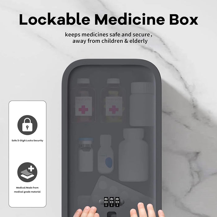 Lockable 2L Storage Box – Plastic Lock Box for Home, Office & School