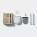 Silicone Toilet Brush with Quick‑Dry Base, Flexible Flat Head and Non‑Slip Handle