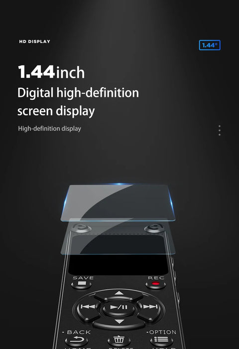 Voice recorder for seniors — voice‑activated, one‑touch recording and playback