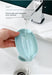 Leaf-Shaped Drain Soap Holder with Suction Cup – Grey Soap Box & Drying Rack (1pc)
