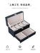 4‑Position Double‑Layer PU Leather Jewellery & Watch Storage Box