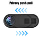 3-Pack Ultra-Thin Sliding Camera Covers for Phone, Laptop & Tablet — Black