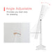 Lockable Full-Length Jewellery Cabinet Mirror – Freestanding Armoire, White