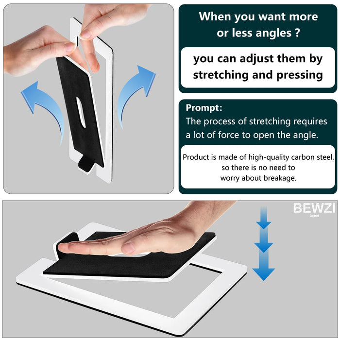Desktop Speaker Stands — Carbon Steel 2‑Pack for Improved Stereo Sound & Vibration Reduction