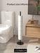 Foldable Floor-Standing Toilet Roll Holder with Reinforced Base, Standalone Dispenser