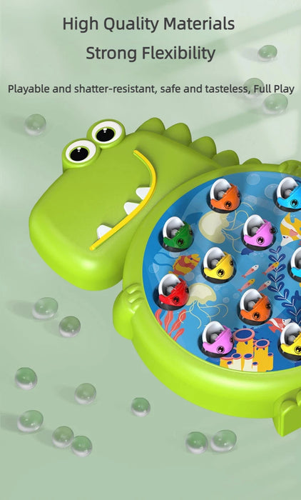 Dinosaur Magnetic Fishing Game — Montessori Rod Toy for 3–6 Years