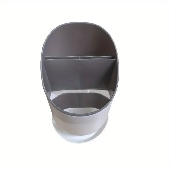 Chopstick Holder with Drain Tray — Tableware Storage Rack, Plastic Kitchen Organiser