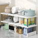 Retractable Under-Sink 2-Layer Cabinet Shelf — Multipurpose Kitchen & Bathroom Organiser