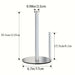 Stainless Steel Paper Towel Holder with Weighted Base — Heavy-Duty Countertop Dispenser