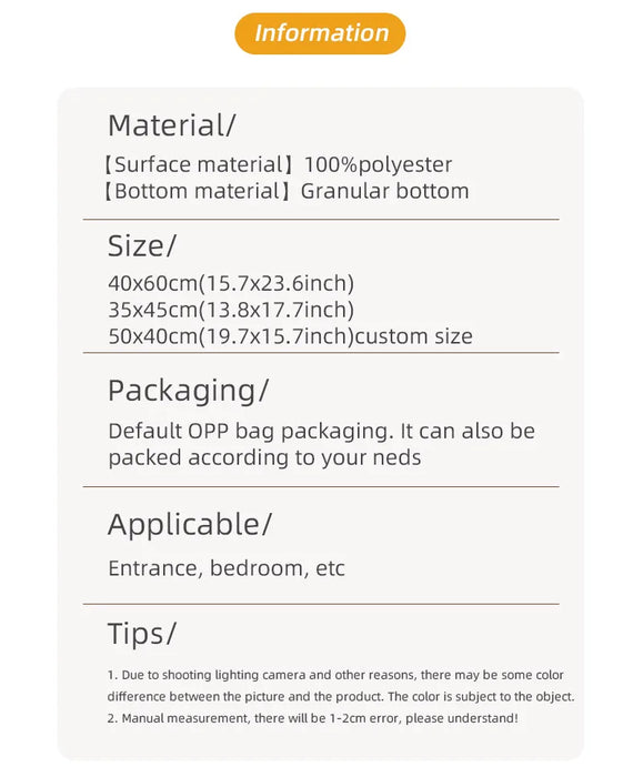Three‑Piece Stone‑Pattern Microfibre Bathroom Mat Set — Water‑Absorbent & Non‑Slip