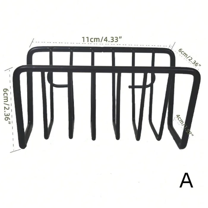 Multifunctional M‑Shaped Sponge Holder — Kitchen Sink Caddy Organizer, Rustproof Iron Sponge Caddy