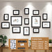 13-piece Wooden Picture Frame Set for Wall — Mixed Sizes for Photos