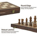 39.3cm / 15.47in Magnetic Wooden Folding Chess Set with 2 Extra Queens – Travel & Tournament